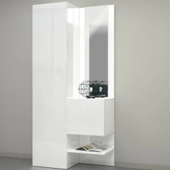 Mobile per ingresso 2 ante bianco 90x190h cm - Bauladu