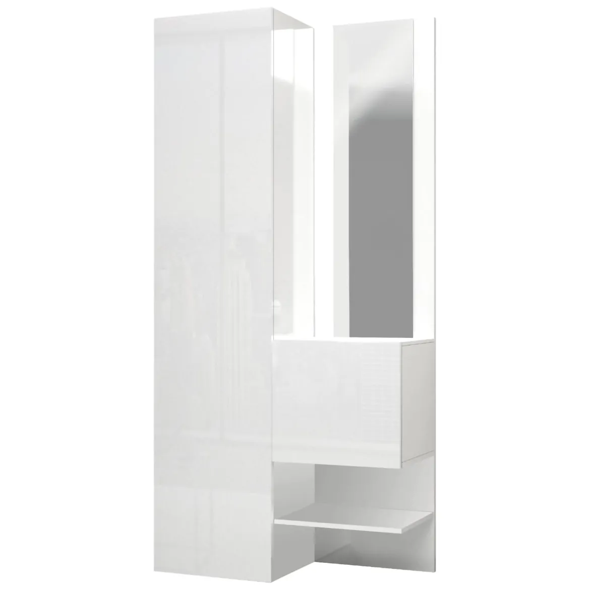 Mobile per ingresso 2 ante bianco 90x190h cm - Bauladu