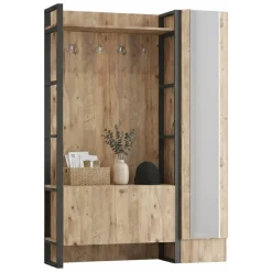 Mobile per ingresso 2 ante quercia 125x180h cm - Damasco