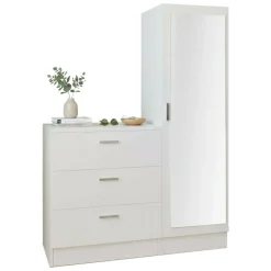 Mobile per ingresso con 3 cassetti bianco 60x72h cm - Jaime