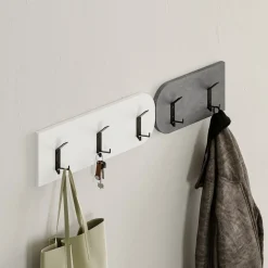 Mobile per ingresso sospeso 3 ante grigio e bianco 104x52h cm - Riga