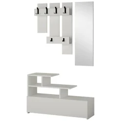 Mobile per ingresso sospeso bianco 30x99h cm - Gert