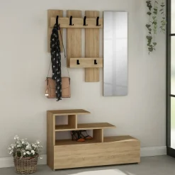 Mobile per ingresso sospeso quercia 30x99h cm - Gert