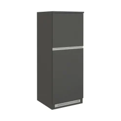 Mobile portafrigo 2 ante 60x165h cm antracite e ardesia - Mesarthim