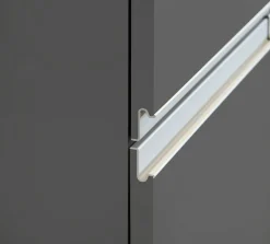 Mobile portafrigo 2 ante 60x165h cm antracite e ardesia - Mesarthim