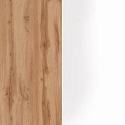 Mobile portafrigo 2 ante 60x165h cm bianco lucido e rovere - Mesarthim