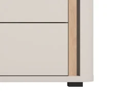 Mobile Porta tv Beige Marrone 4 Cassetti un Ripiano 176.5x40x52h cm, Apertura Scorrevole - Terenzo