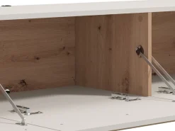 Mobile Porta tv Beige Marrone Rovere un Ripiano 3 Ante 192x41.5x32h cm, 3 Vani - Paitone