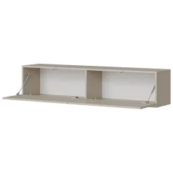 Mobile Porta tv Beige un Ripiano 2 Ante 144x32x32h cm, led Incluso - Mocogno