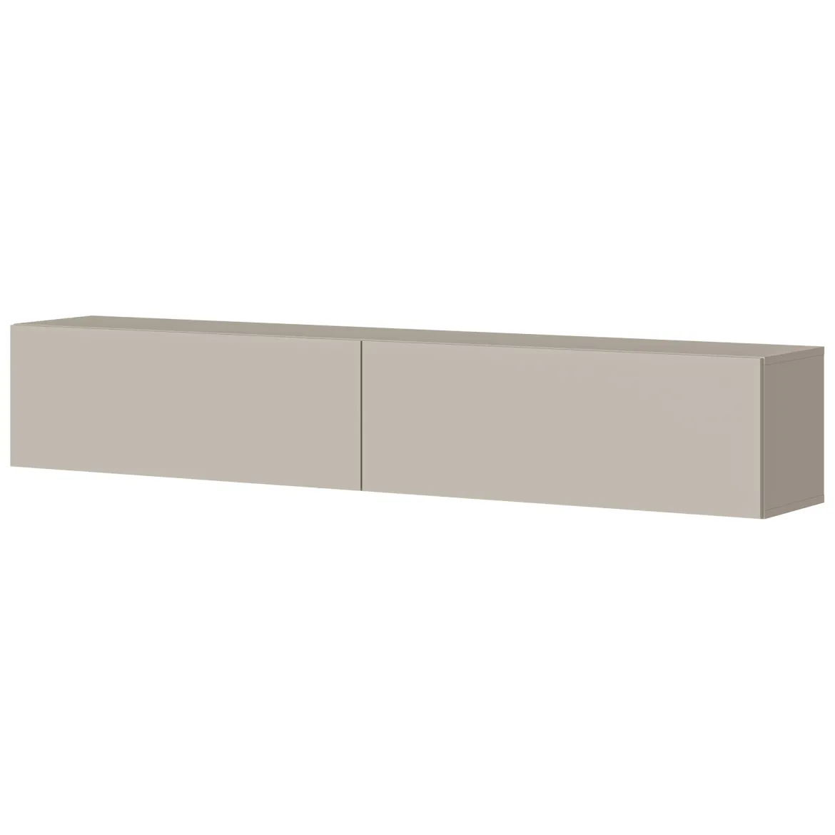 Mobile Porta tv Beige un Ripiano 2 Ante 180x40x60h cm, Caminetto Incluso - Silvi