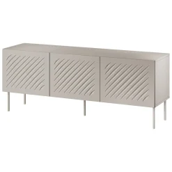 Mobile Porta tv Beige un Ripiano 4 Vani 200.5x42x60h cm, 4 Ante - Ronca