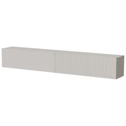 Mobile Porta tv Beige un Ripiano Modulabile 200x30x31h cm, 4 Vani - Sindia