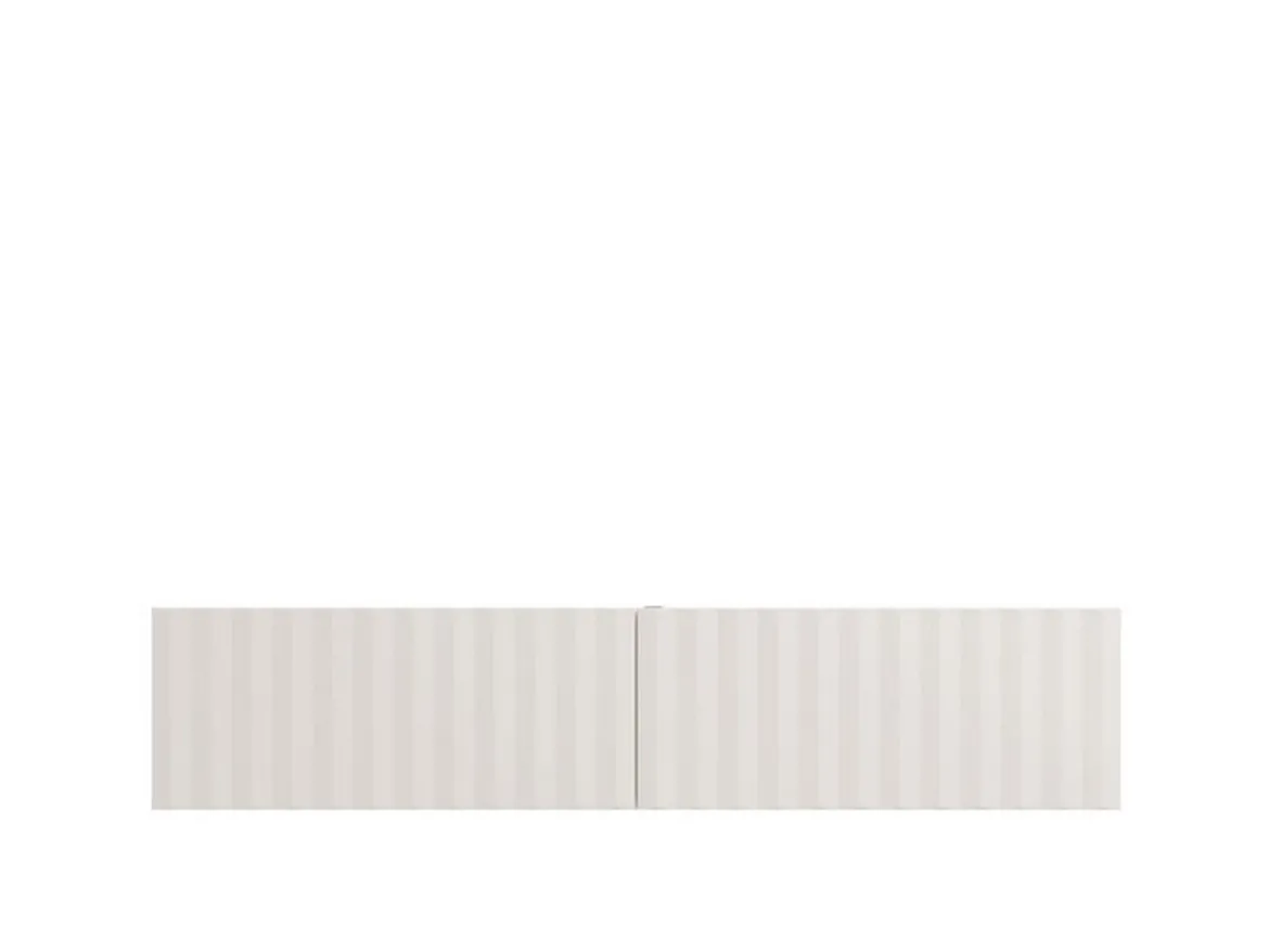 Mobile Porta tv Bianco Crema Beige un Ripiano 2 Ante 154x42x32h cm, 2 Vani - Maderno