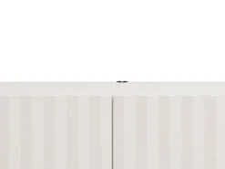 Mobile Porta tv Bianco Crema Beige un Ripiano 2 Ante 154x42x32h cm, 2 Vani - Maderno