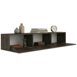 Mobile Porta tv Marrone Noce 4 Vani 4 Ante 180x35x50h cm, Apertura a Ribalta - Visco