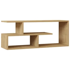 Mobile Porta tv Marrone Rovere 2 Ripiani 4 Vani 100x30x40h cm, Peso Supportato 40 kg - Foglizzo