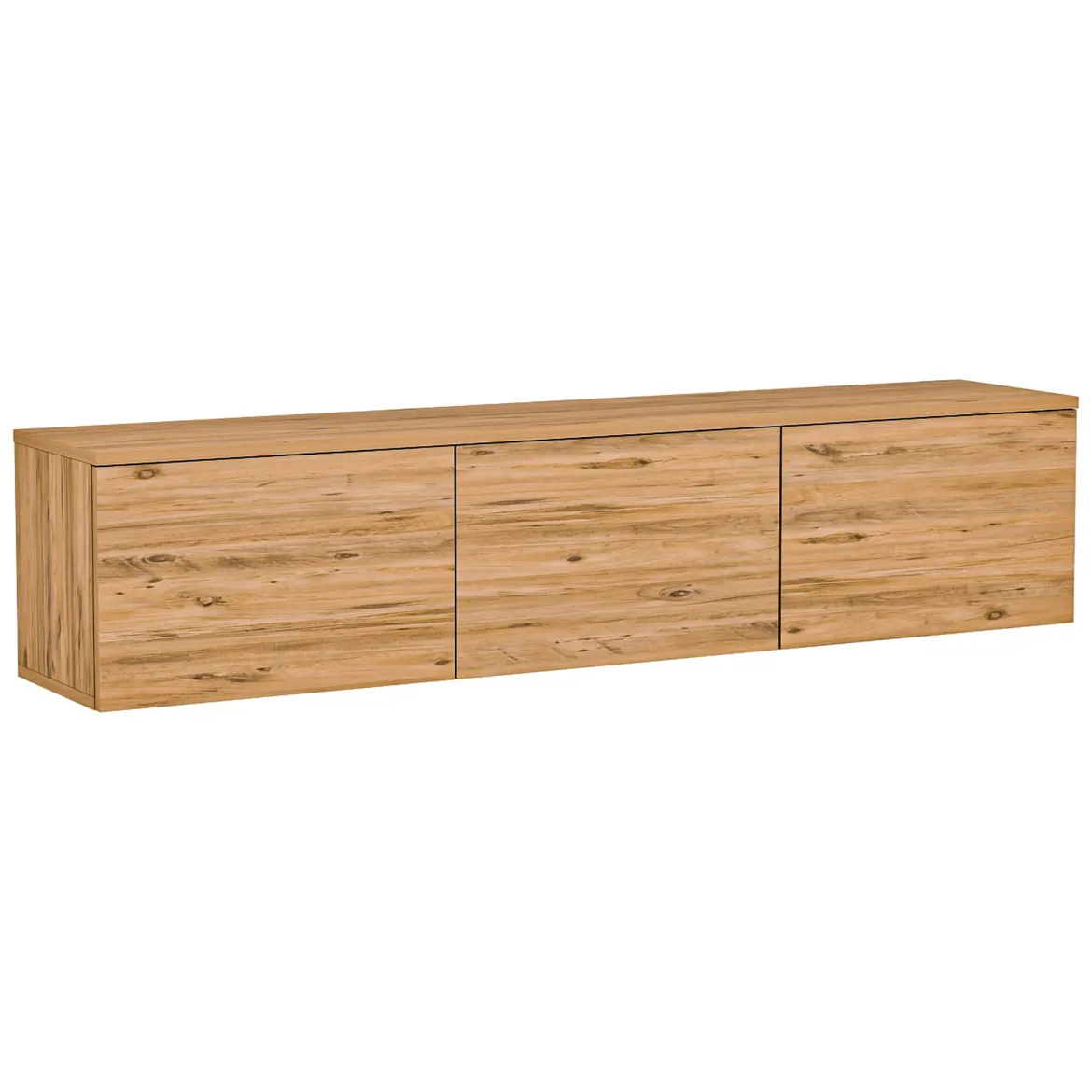 Mobile Porta tv Marrone Rovere 3 Vani 3 Ante 160x32x35h cm, Apertura a Ribalta - Surrigone