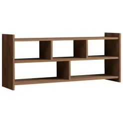 Mobile Porta tv Marrone Rovere 5 Ripiani 5 Vani 118x28x55h cm, Peso Supportato 40 kg - Loreglia