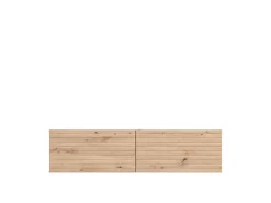 Mobile Porta tv Marrone Rovere Nodi un Ripiano 2 Ante 154x41.5x32h cm, Anta Effetto Rigato - Cedrasco