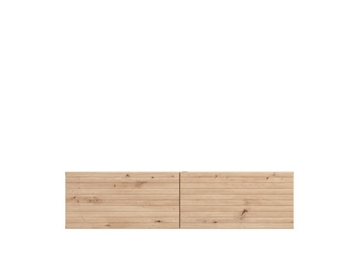 Mobile Porta tv Marrone Rovere Nodi un Ripiano 2 Ante 154x41.5x32h cm, Anta Effetto Rigato - Cedrasco