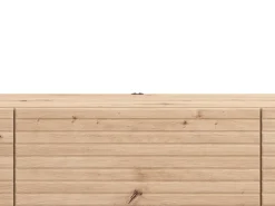 Mobile Porta tv Marrone Rovere Nodi un Ripiano 3 Ante 192x41.5x32h cm, Anta Effetto Rigato - Melazzo