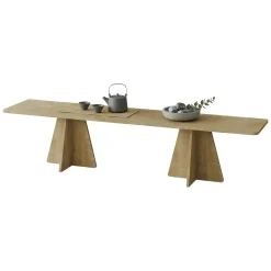 Mobile Porta tv Marrone Rovere Trasparente un Ripiano Struttura in Vetro Temperato 120x35x45h cm, un Vano - Cloz