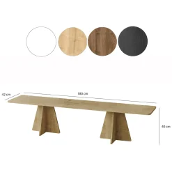 Mobile Porta tv Marrone Rovere Trasparente un Ripiano Struttura in Vetro Temperato 120x35x45h cm, un Vano - Cloz