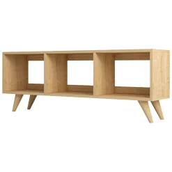 Mobile Porta tv Marrone 3 Vani Peso Supportato 40 kg 120x30x48h cm, Installazione a Terra - Sizzano