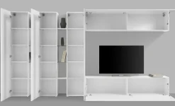 Mobile salotto moderno 340cm bianco lucido - Carretto
