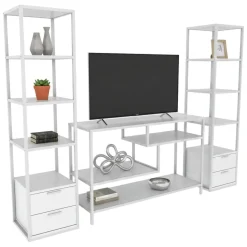 Mobile salotto modulabile 198cm bianco - Felion