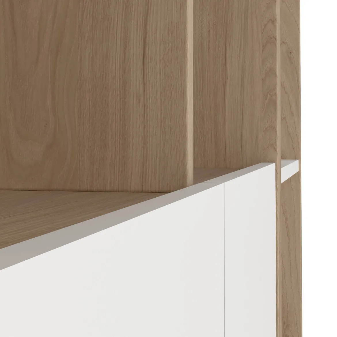 Mobile salotto multifunzione 262cm antracite e rovere - Douglas