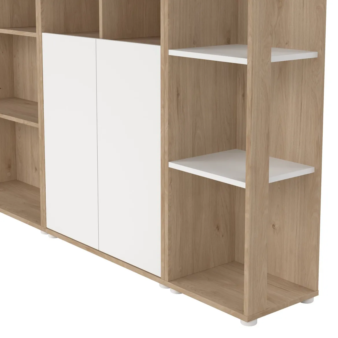 Mobile salotto multifunzione 262cm antracite e rovere - Douglas