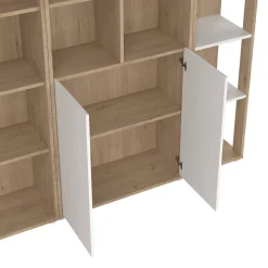 Mobile salotto multifunzione 262cm antracite e rovere - Douglas