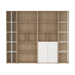 Mobile salotto multifunzione 262cm antracite e rovere - Douglas