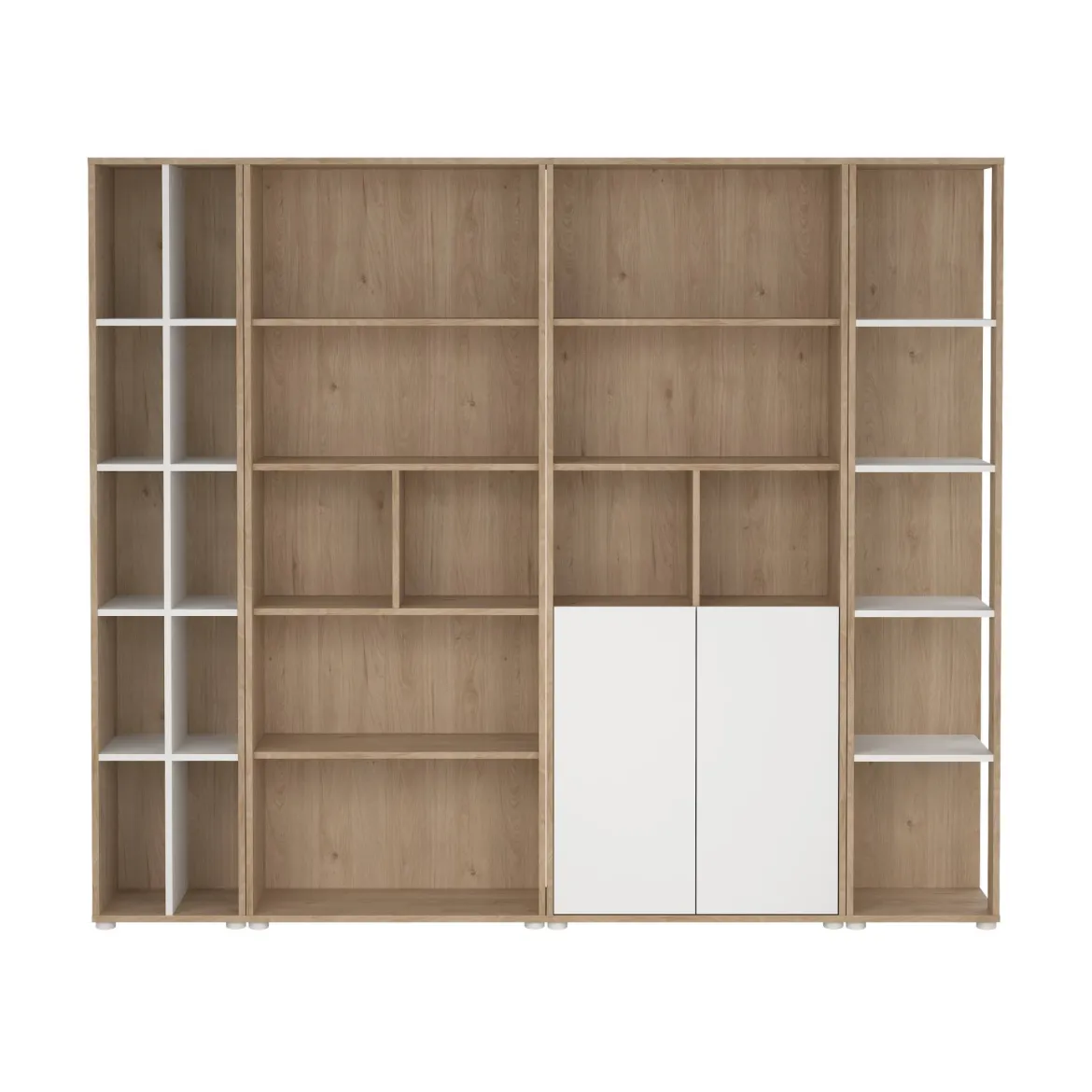 Mobile salotto multifunzione 262cm antracite e rovere - Douglas