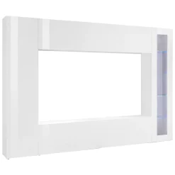 Mobile soggiorno smart 260cm bianco lucido - Amel