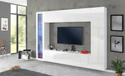 Mobile soggiorno smart 260cm bianco lucido - Amel
