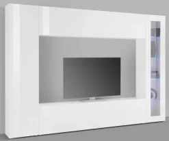 Mobile soggiorno smart 260cm bianco lucido - Amel