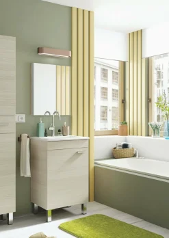 Mobile sottolavabo 1 anta 50x38x80h cm rovere - Iselle