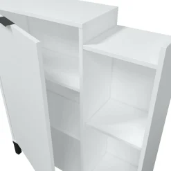 Mobile sottolavabo con specchio 77x24x91h cm bianco - Argusto
