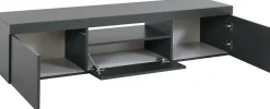 Mobile TV antracite 240x37x47h cm 2 ante - Apat