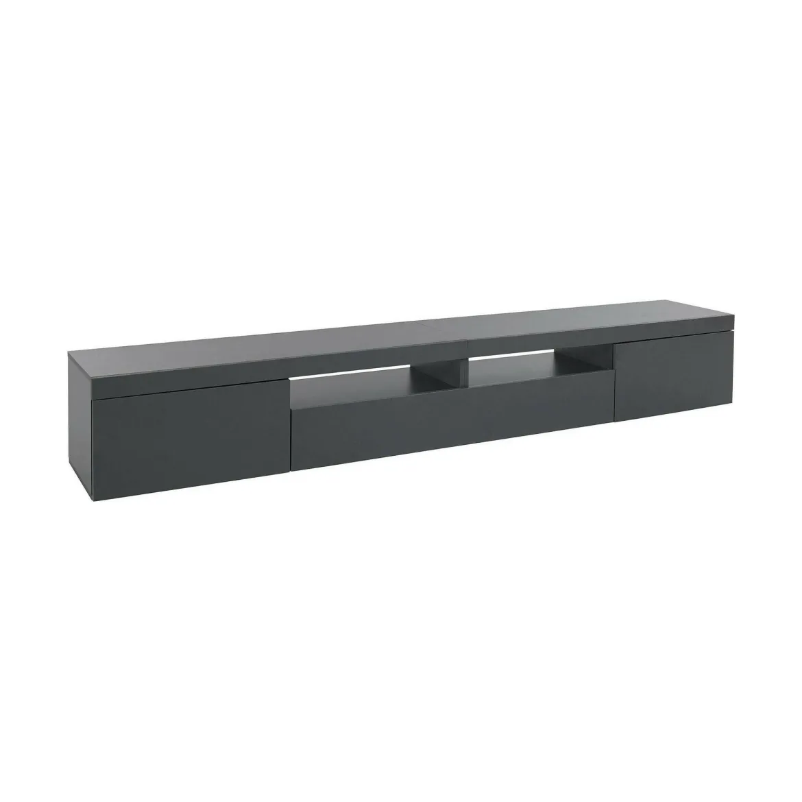 Mobile TV antracite 240x40x35h cm 3 ante - Animali