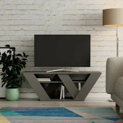 Mobile TV antracite 110x30x40h cm in legno - Amazzonite