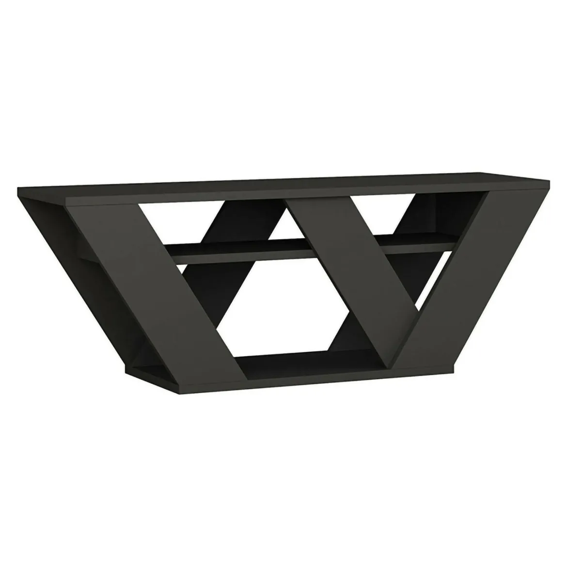 Mobile TV antracite 110x30x40h cm in legno - Amazzonite