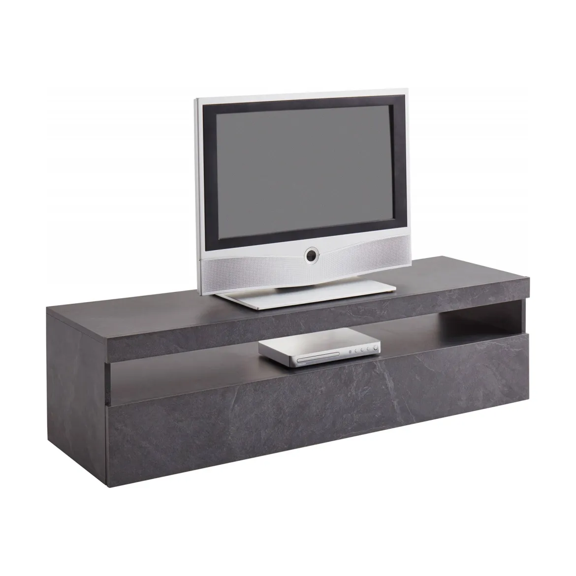 Mobile TV ardesia 130x45x36h cm in legno - Adelicia