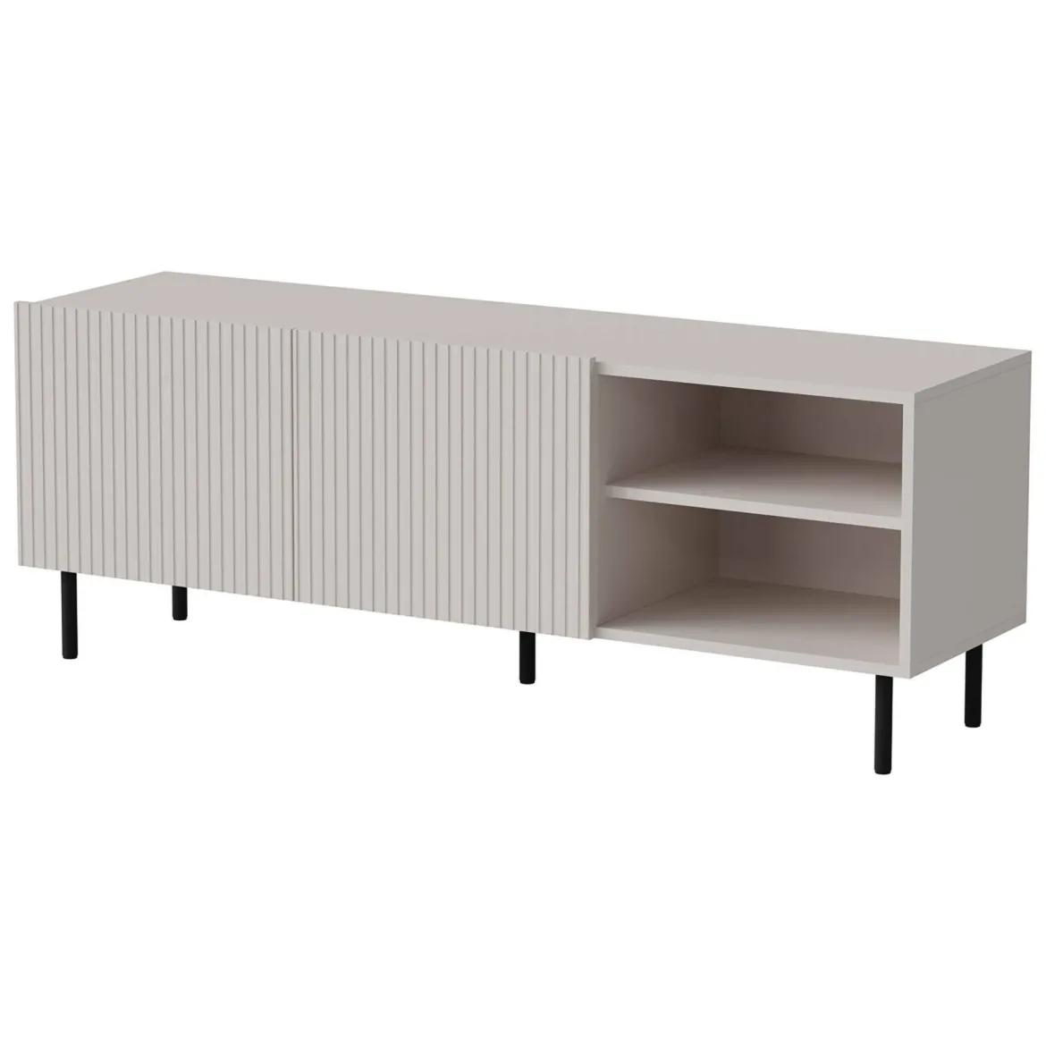 Mobile TV beige 150x42x52h cm 3 ante - Molini