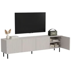 Mobile TV beige 200x42x52h cm 4 ante - Priocca