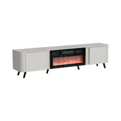 Mobile TV beige 190x40x58h cm 2 ante - Vicino