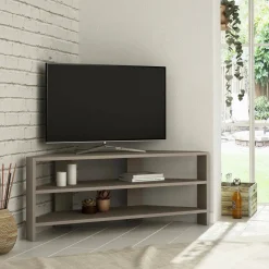 Mobile TV beige 114x36x45h cm in legno - Naypyidaw
