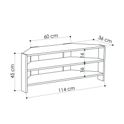 Mobile TV beige 114x36x45h cm in legno - Naypyidaw